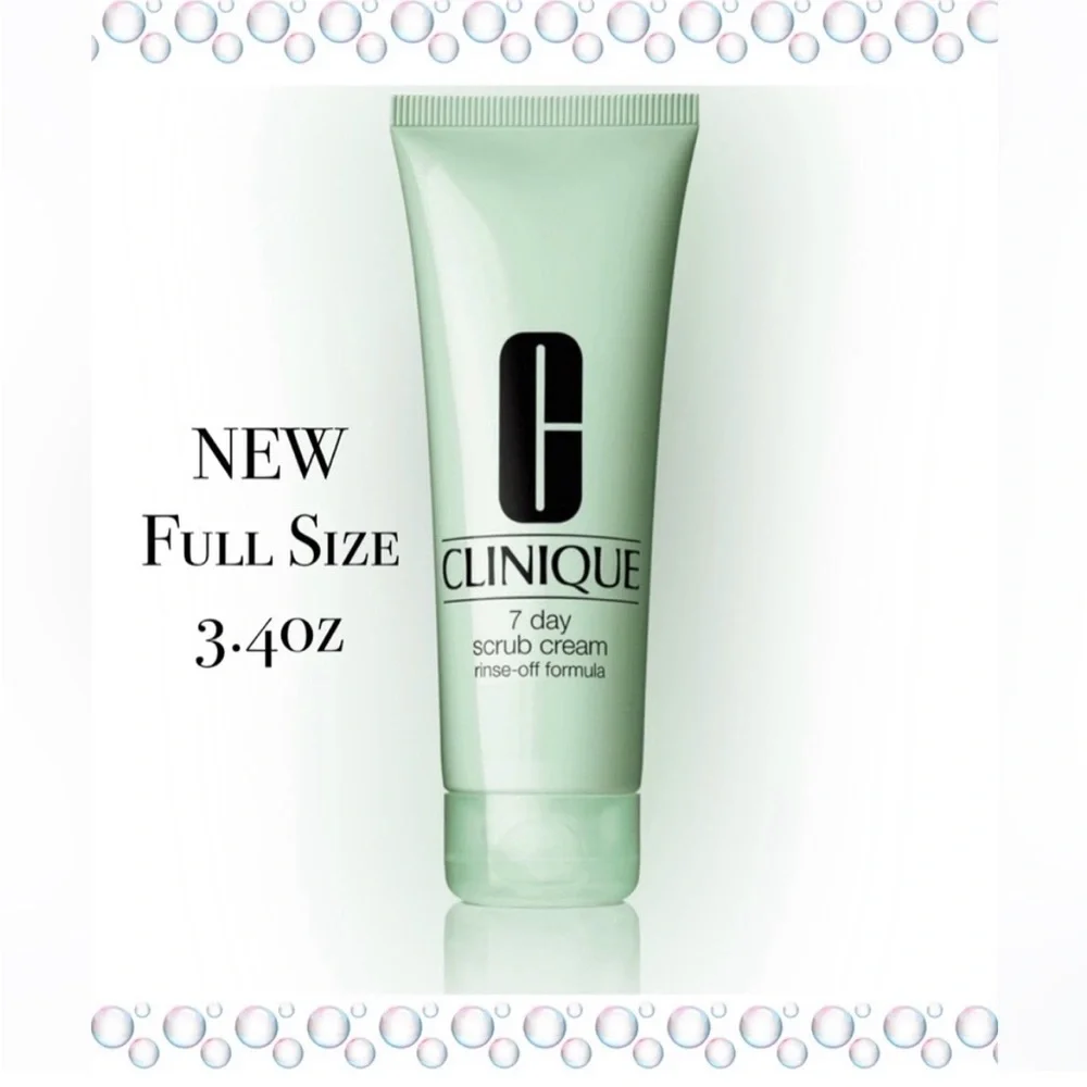Clinique 7 Day Scrub Cream Rinse-Off Formula 🫧🆕🫧 $30 value